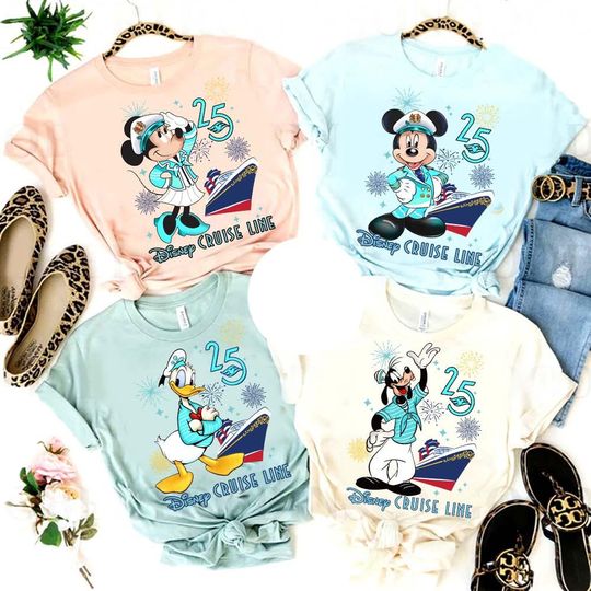 Disney Cruise line 25th anniversary shirt
