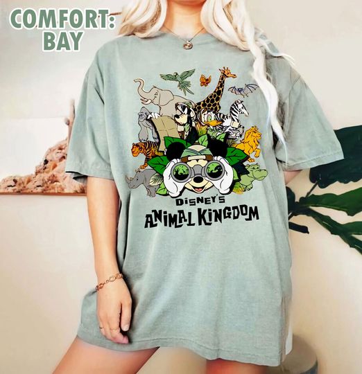 Disney Animal Kingdom Shirt, Vintage Animal Kingdom Shirt, Mickey Safari Shirt