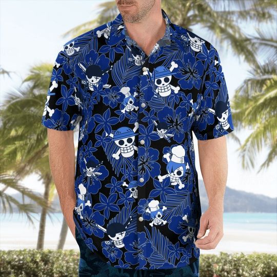 One Piece Hawaiian Shirt, One Piece Shirt, One Piece Button