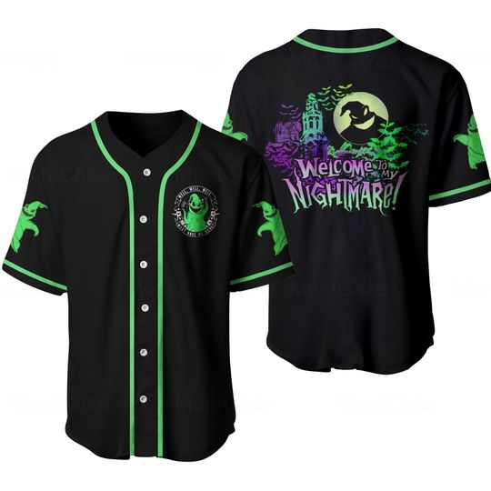 Oogie Boogie Baseball Jersey, Oogie Boogie Jersey, Oogie Boogie Shirt, Jersey Shirt