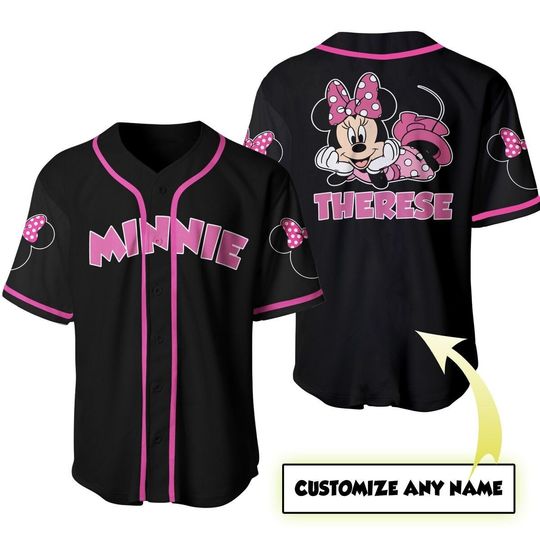 Discover Custom Disney Baseball Jersey Shirt, Minnie Jersey, love Disney Mouse Jersey