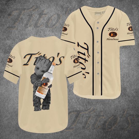 Groot Tito Baseball Jersey, Stitched Jersey, Vodka Lovers Shirt