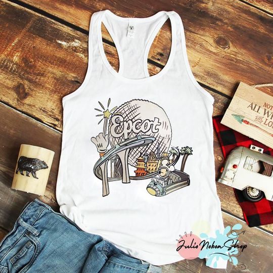 Epcot Tank Top, Vintage Disney Epcot Tank, Epcot Mickey Tank