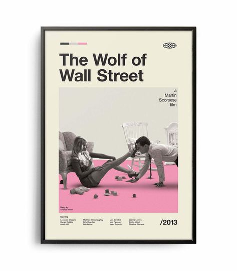 The Wolf of Wall Street Posters, Vintage Movie Poster