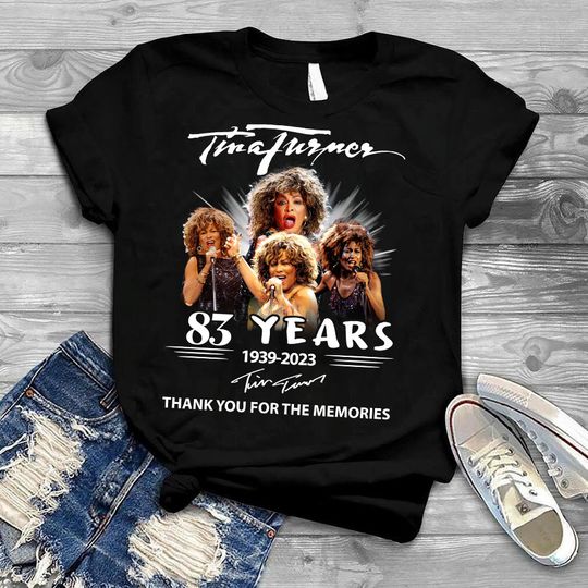 Tina Turner RIP 1939-2023 Shirt, Tina Turner Musical Souvenir Shirt, RIP 1939-2023 Shirt