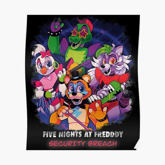 Fnaf Security Breach Classic . Premium Matte Vertical Poster