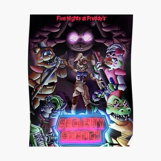 five nights at freddy's security breach Premium Matte Vertical Poster