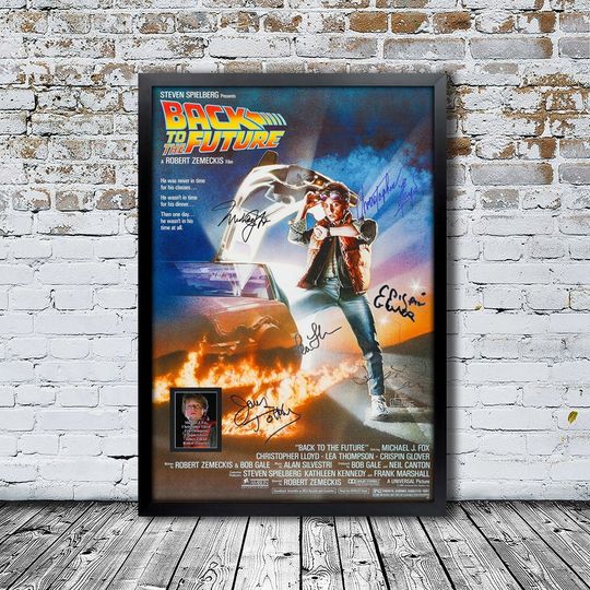 Back to the Future Signed Movie Poster