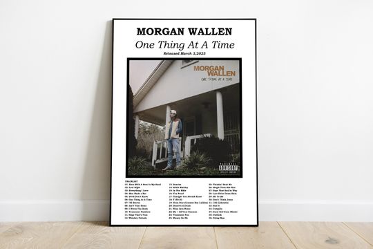 Wallen Western Poster, One Thing At A Time Album Poster