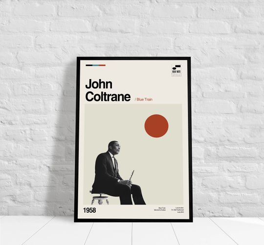 Discover JOHN COLTRANE - Blue Train - Music Album Poster, Music Poster