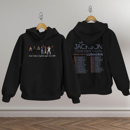Janet Jackson Together Again Tour 2023 2 sided Shirt, Janet Shirt For Fan, Janet Tour 2023 Hoodie