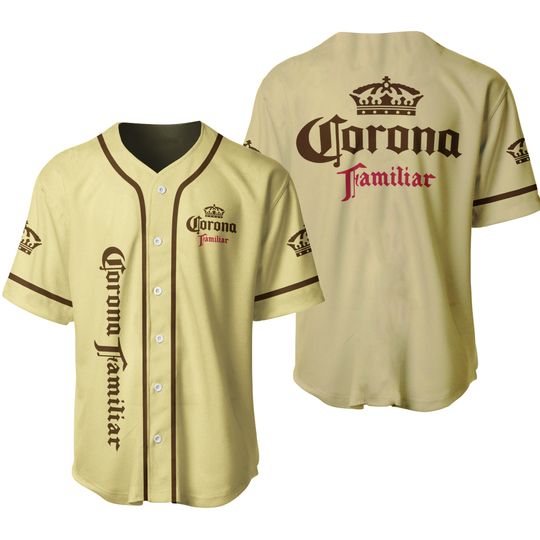 Basic Corona Familiar Beer Baseball Jersey, Corona Beer Jersey Shirt