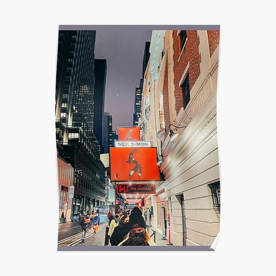 mj marquee broadway summer edition Premium Matte Vertical Poster