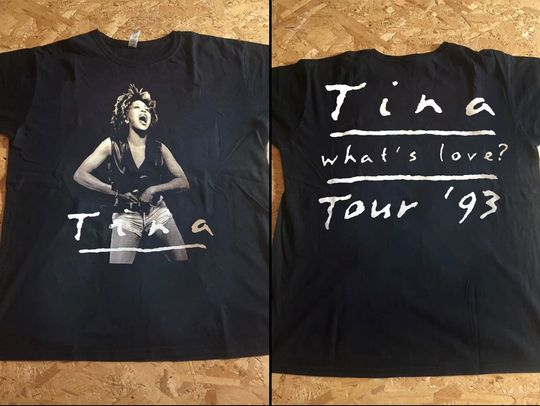 Tina Turner 1993 Whats Love Tour T Shirt, Tina Turner Tour 1993 T-Shirt