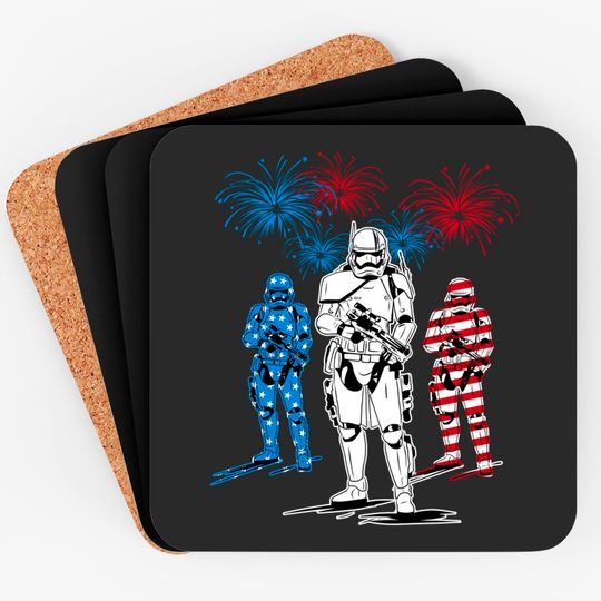 Star Wars Fourth of July, Disney 4th of July Coasters, USA Coasters Coasters, Disney Fourth of July Matching Family Tees, America Coasters, USA pride