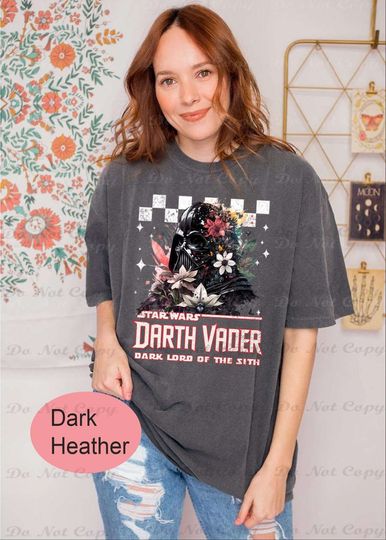 Vintage Darth Vader Shirt, Floral Disney Star War T-Shirt