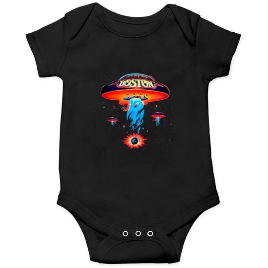 Boston Band Onesies, Spaceship Rock Band Onesies, Classic Back Rock Onesies