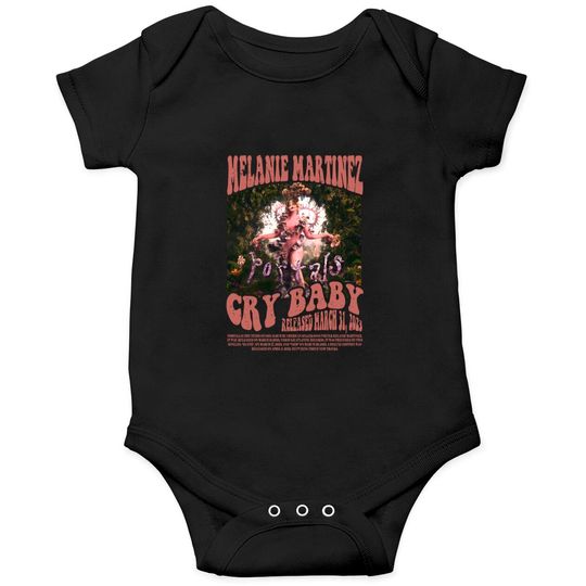 Vintage Melanie Martinez Cry Baby Onesies, Melanie Graphic Onesies