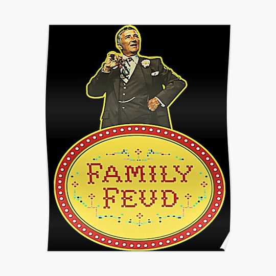 Discover Family Feud Richard Dawson Premium Matte Vertical Poster