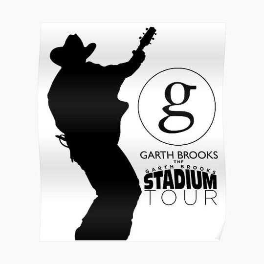 Discover garth brooks sketch stadium tour 2019 2020 gakkelar Premium Matte Vertical Poster