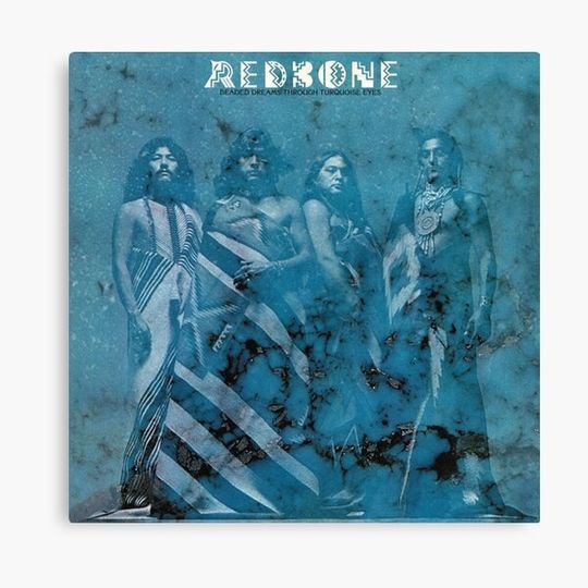 Discover Redbone: Beaded Dreams Through Turquoise Eyes Canvas