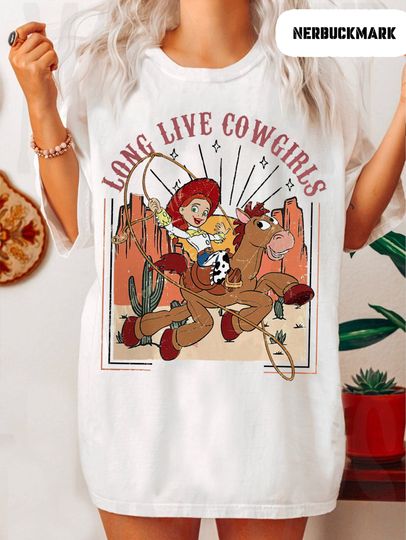 Vintage Disney Toy Story Jessie Shirt, Long Live Cowgirls T Shirt