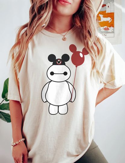 Retro Big Hero Baymax T Shirt