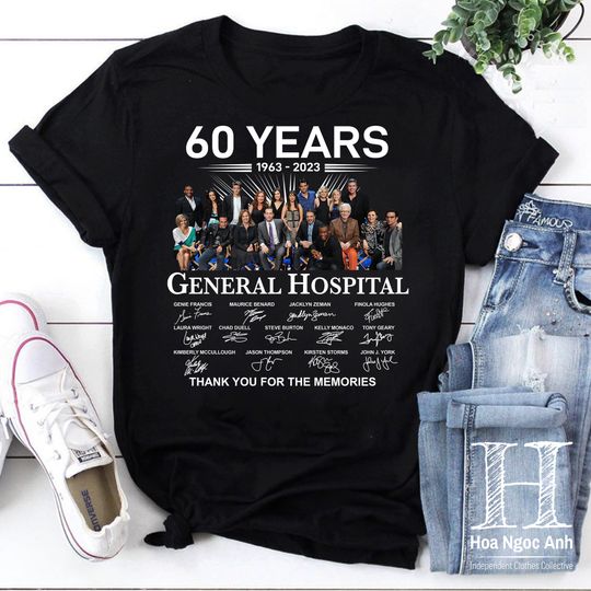 Discover General Hospital 60 Years 1963 2023 Vintage T-Shirt