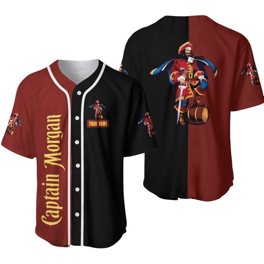 Captain Morgan Rum Liquid personalized - Jersey baseball
