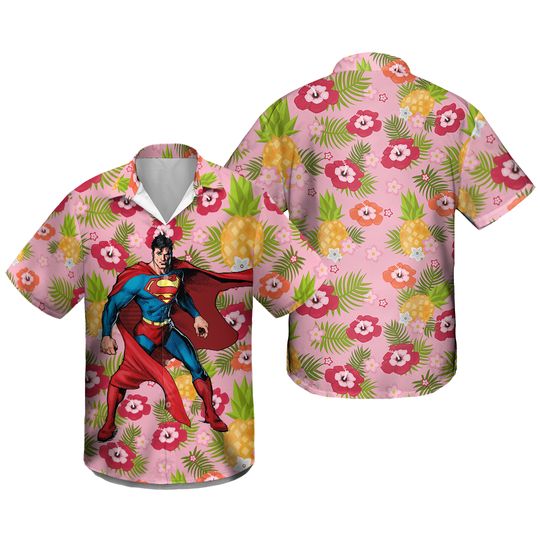 Superman Hawaiian Shirt, Shirt for men, Hawaiian Shirt, Aloha Shirt Lovers Gift