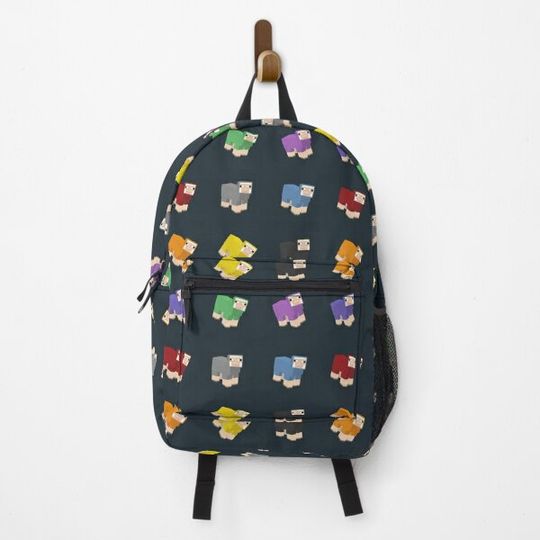 Minecraft Colored Sheep Backpack