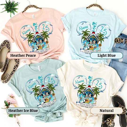 Disney Cruise Line 25th Silver Anniversary At Sea Unisex Tshirt, Family Cruise Shirt 2023