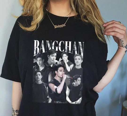 Vintage Bang Chan Shirt , Stray Kids Maniac Tour  T-shirt