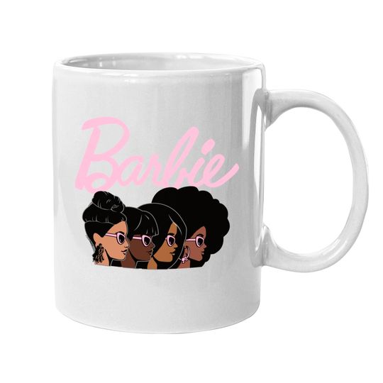 Black Barbie Mugs- Afro Barbie Mugs