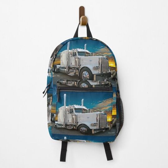 Nice White Peterbilt Backpack