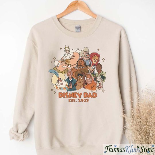 Disney Dad Est 2023 sweatshirt, Disney Dad Father's Day Shirt, Family Shirt, Happiest Dad on earth