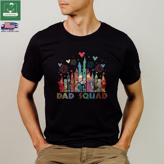 Disneyland Dad Squad Shirt, Disneyworld Dad Characters T-shirt