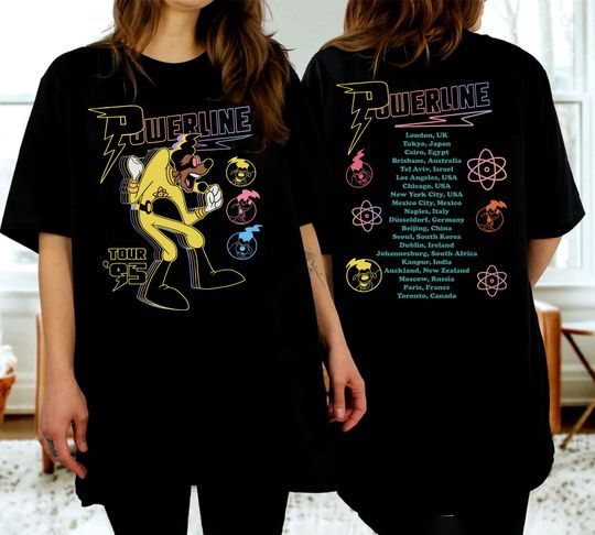 Disney 90s A Goofy Movie Powerline Stand Out Tour 95 T-Shirt