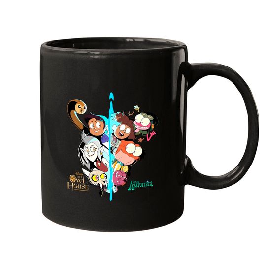 The Owl House and Amphibia Disney Mugs, The Owl House All Characters Mugs