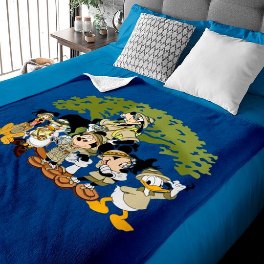 Animal Kingdom Mickey And Friends Baby Blankets, Disney Safari Baby Blankets, Disney Park Baby Blankets