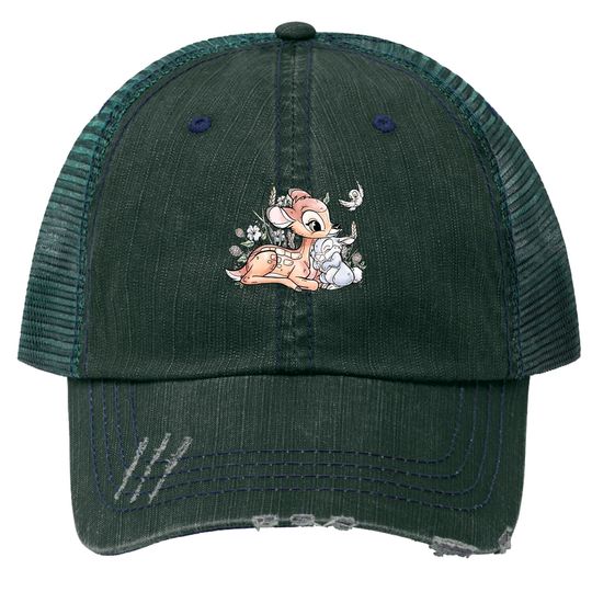 Disney Bambi And Thumper Vintage Trucker Hats