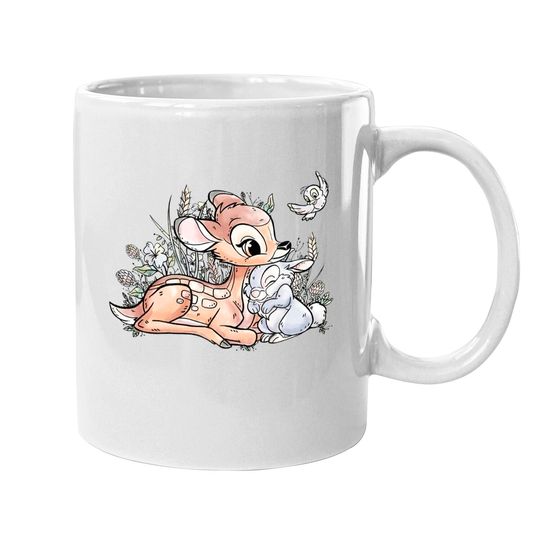 Disney Bambi and Thumper Vintage Mugs, Disney Bambi Mugs, Disney Mugs, Disney World Mugs, Magic Kingdom Mugs, Family Birthday Gift