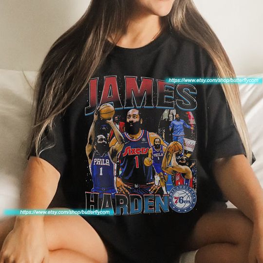 James Harden Shirt Vintage 90s James Harden Tshirt