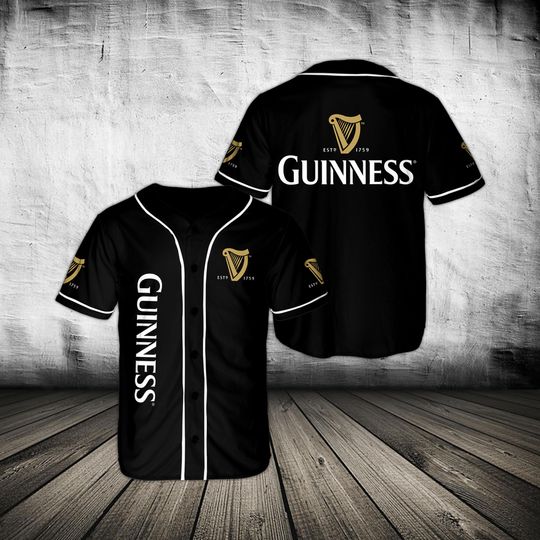 Guinness Beer Baseball Jersey Beer Lovers Shirt