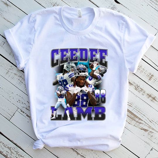 Ceedee Lamb Vintage Style 90s / Dallas Texas Football Team