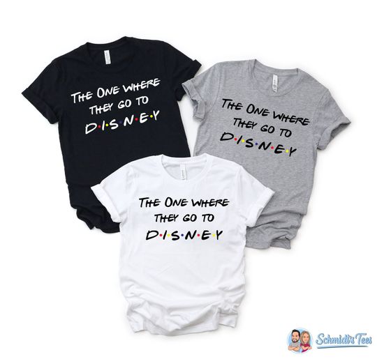 Friends Disney Shirt, Friends Tshirt, Friends Like the One Where They Go To Disney
