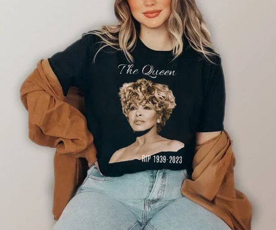 Tina Turner RIP T-Shirt, Queen of Rock and Roll T-Shirt, Tina Turner in Concert Shirt
