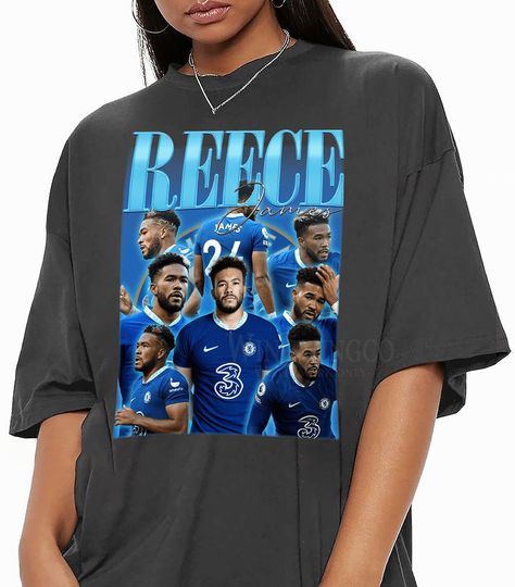 Reece James Vintage Bootleg Tee, Reece James Vintage Graphic Shirt