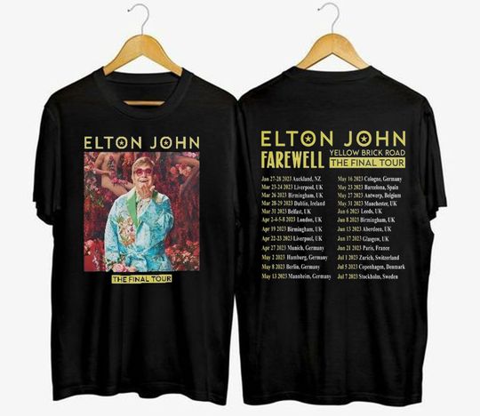 Elton John Farewell Tour 2023 Band Music Shirt