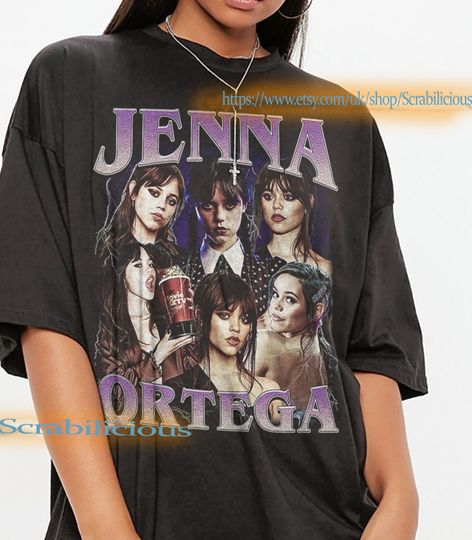Jenna Ortega Vintage Unisex Shirt, Vintage Jenna Ortega TShirt